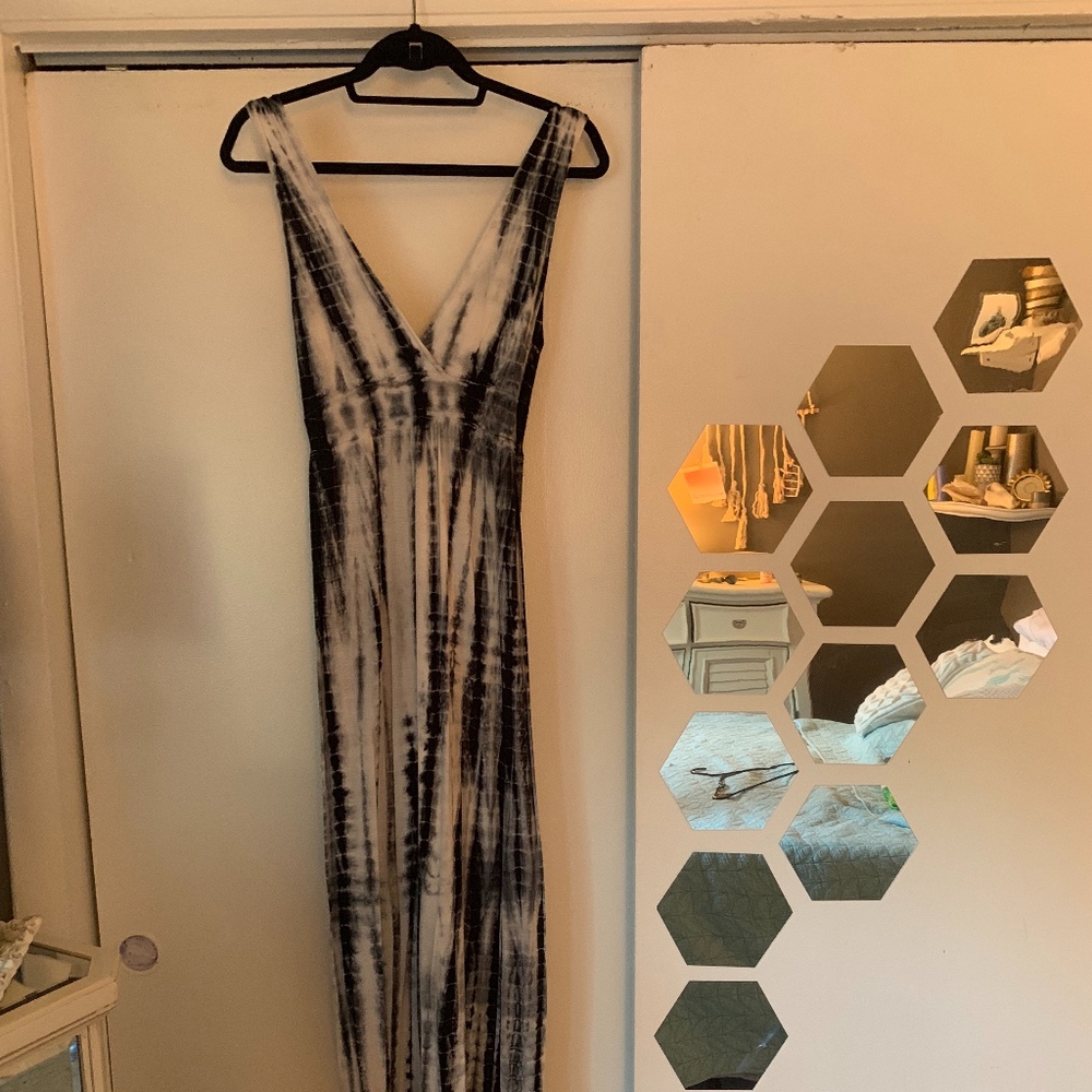Blue Tie Dye Maxi Dress